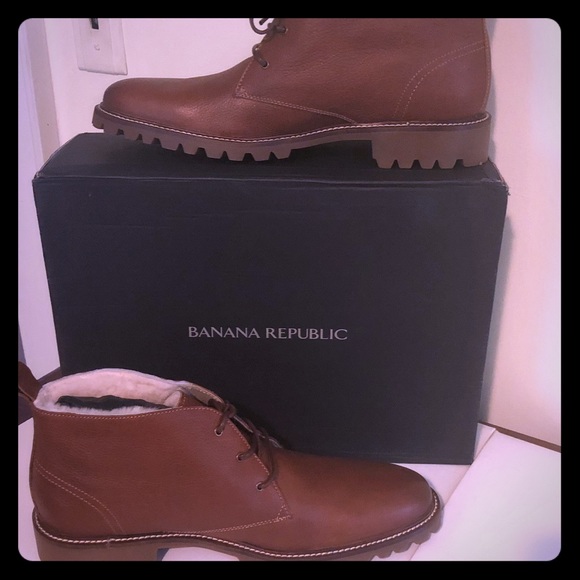 mens shearling lined chukka boots